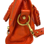 Balenciaga Red Leather Mini City Bag