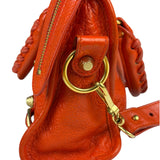 Balenciaga Red Leather Mini City Bag