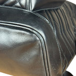 Gucci Black Chevron Leather Backpack