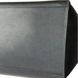 Celine Black Leather/Suede Trapeze Medium Handbag