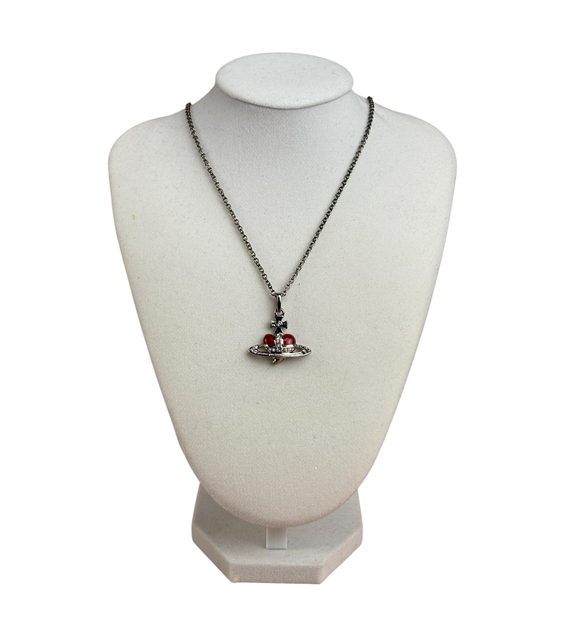 Vivienne Westwood Diamante Heart Orb Necklace