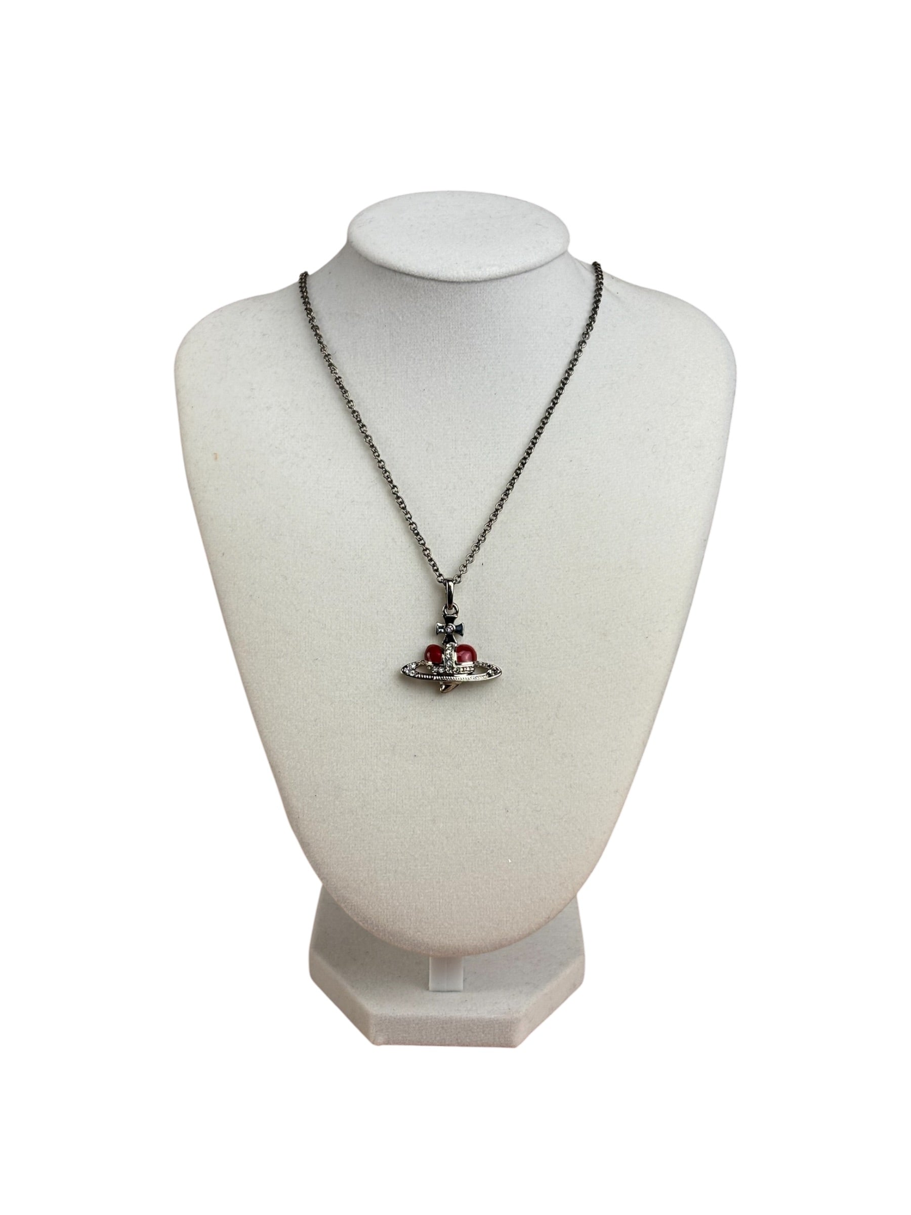 Vivienne Westwood Diamante Heart Orb Necklace