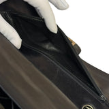 Chanel Black Patent Quilted Leather Double Flap Bag