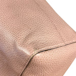 Gucci Pebbled Leather Swing Tote Pink