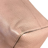 Gucci Pebbled Leather Swing Tote Pink
