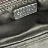 Chanel Black/Grey Textured Patent 2.55 Reissue Chain Tote
