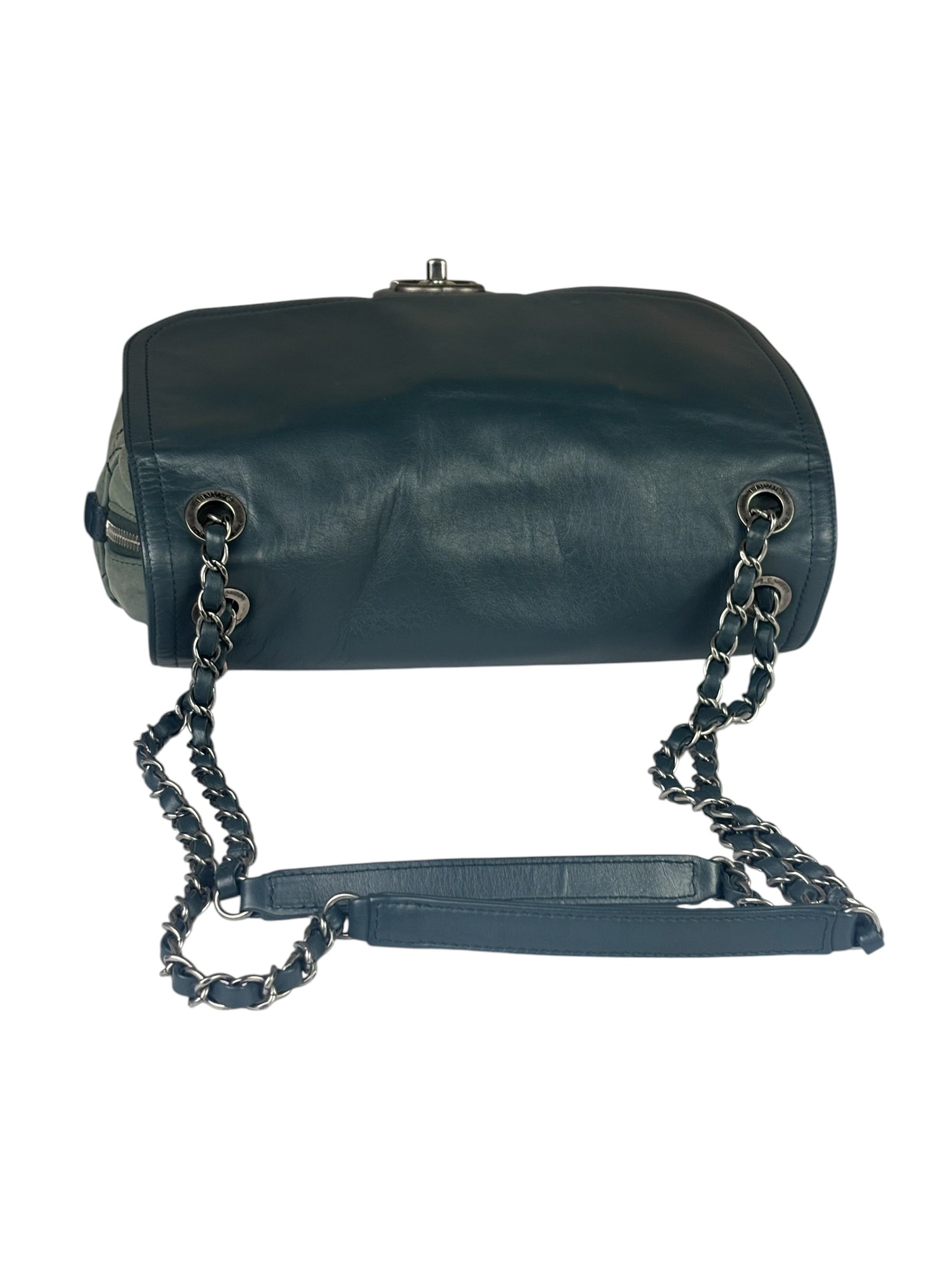 Chanel Sage Green Quilted Leather Flap Bag 2011