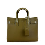 Saint Laurent Green Leather Nano Sac De Jour 2Way Tote