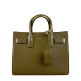 Saint Laurent Green Leather Nano Sac De Jour 2Way Tote