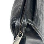 Gucci Black Leather Zip Clutch