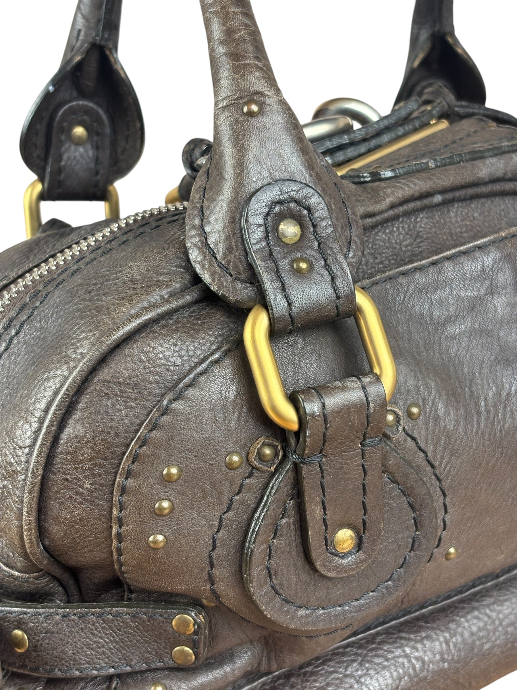 Chloe Brown Leather Paddington Shoulder Bag