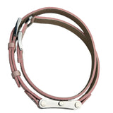 Dior D104 Pink Leather Double Strap Watch