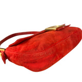 Fendi Baguette Red Suede