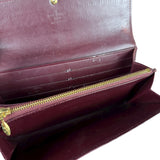 Louis Vuitton Monogram Vernis Long Wallet Amarante
