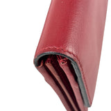 Burberry Red Leather House Check Continental Long Wallet