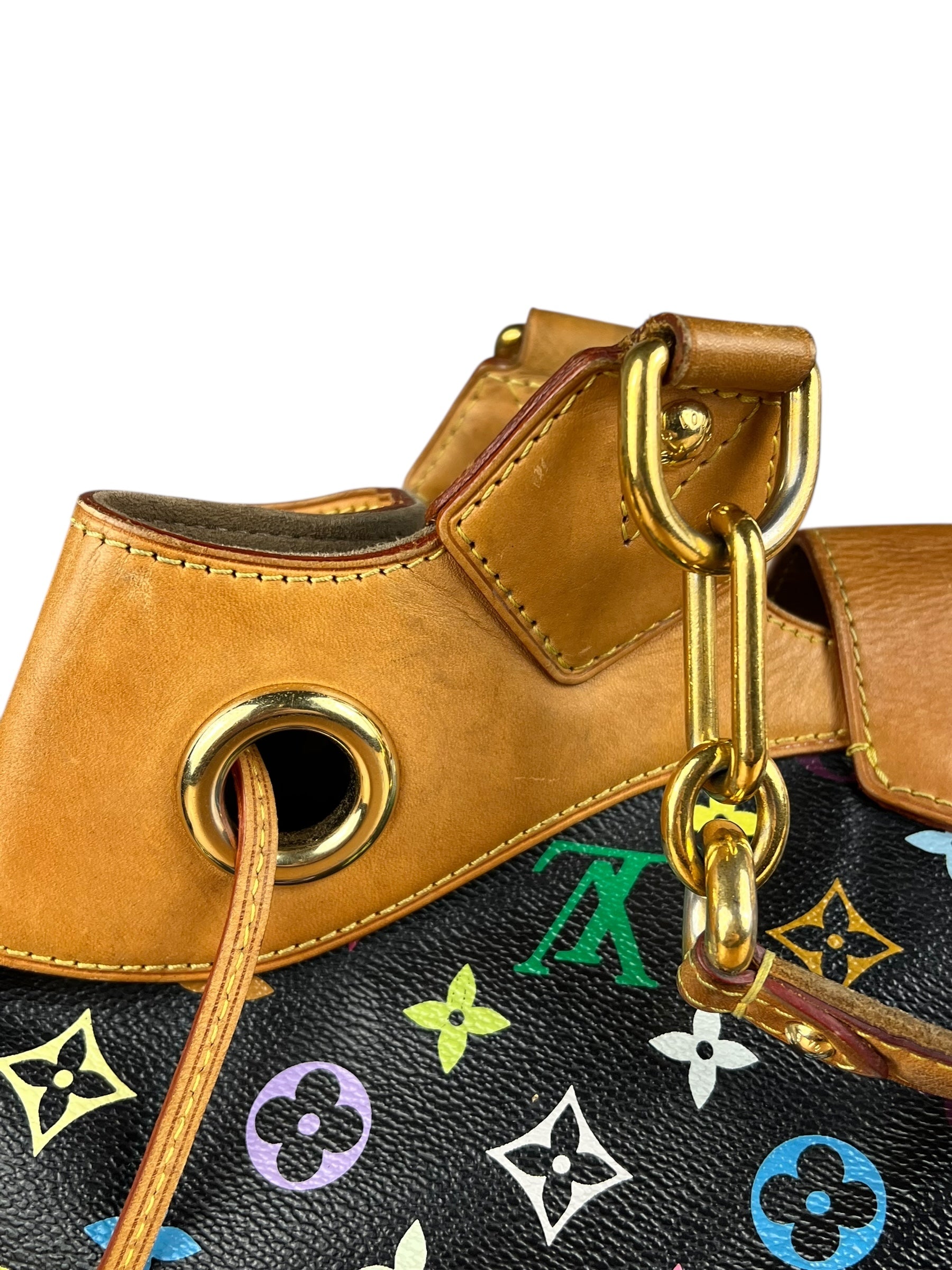 Louis Vuitton Black Murakami Ursula Handbag