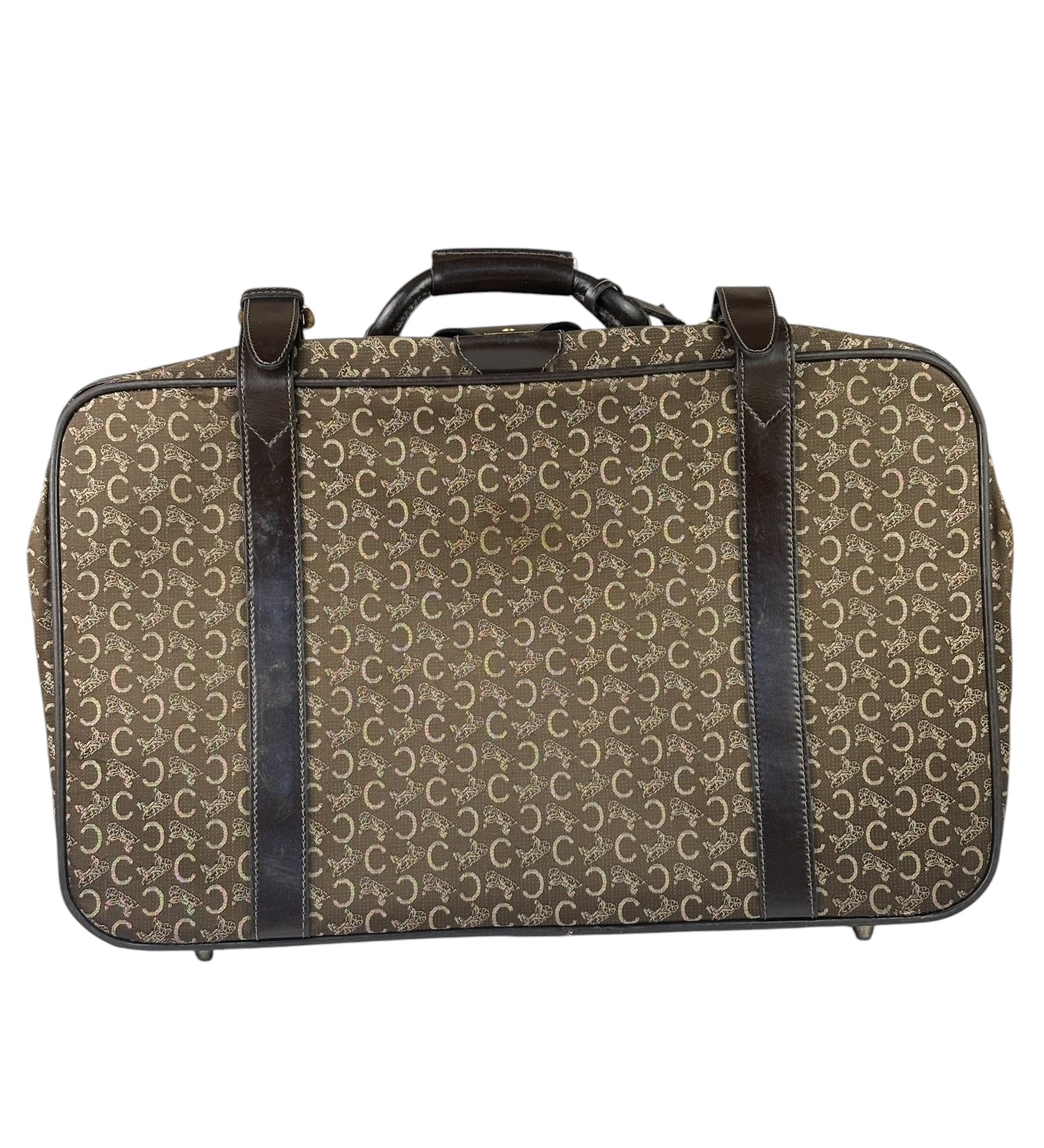 Celine Vintage Macadam Canvas Travel Bag