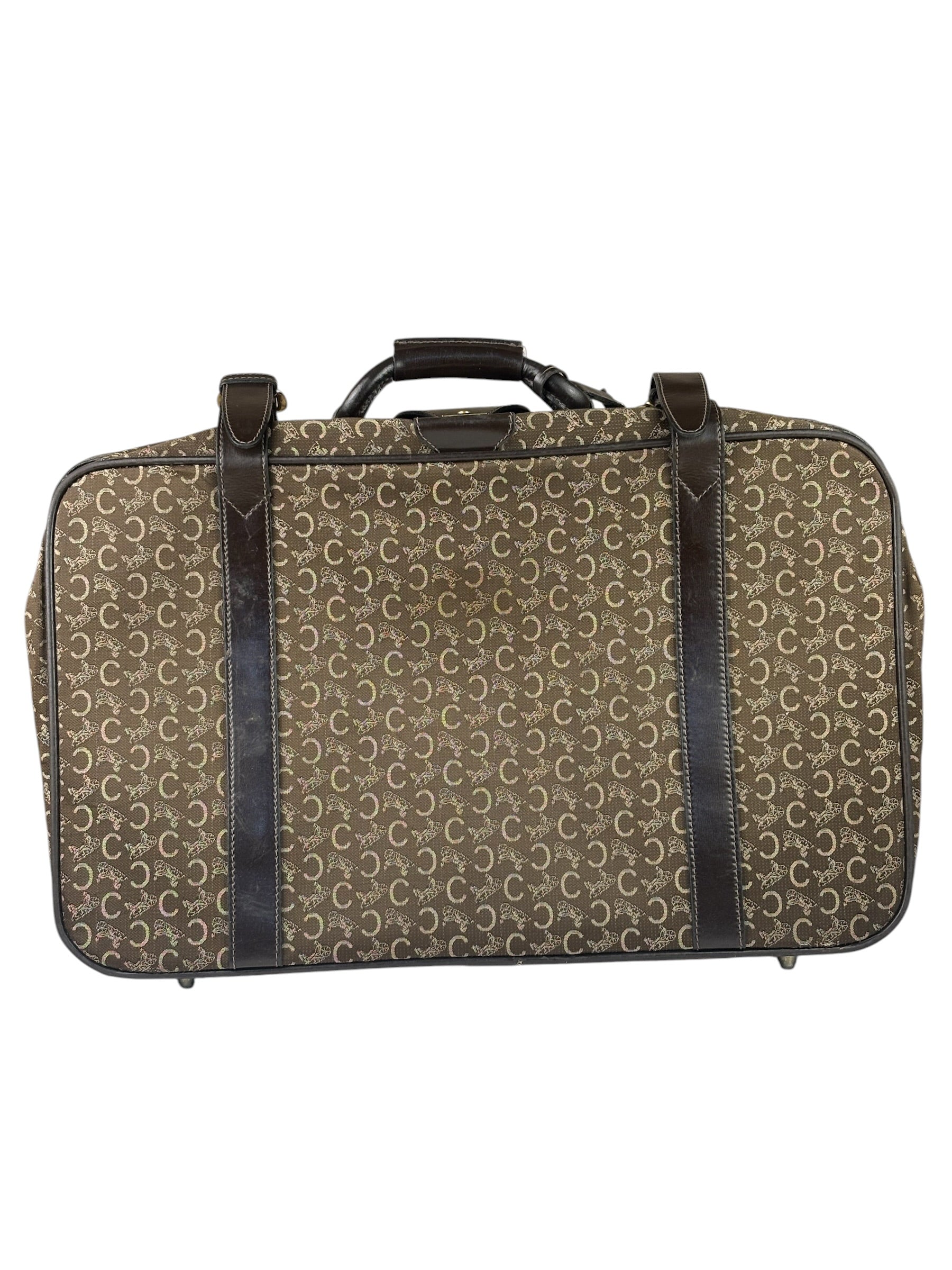 Celine Vintage Macadam Canvas Travel Bag