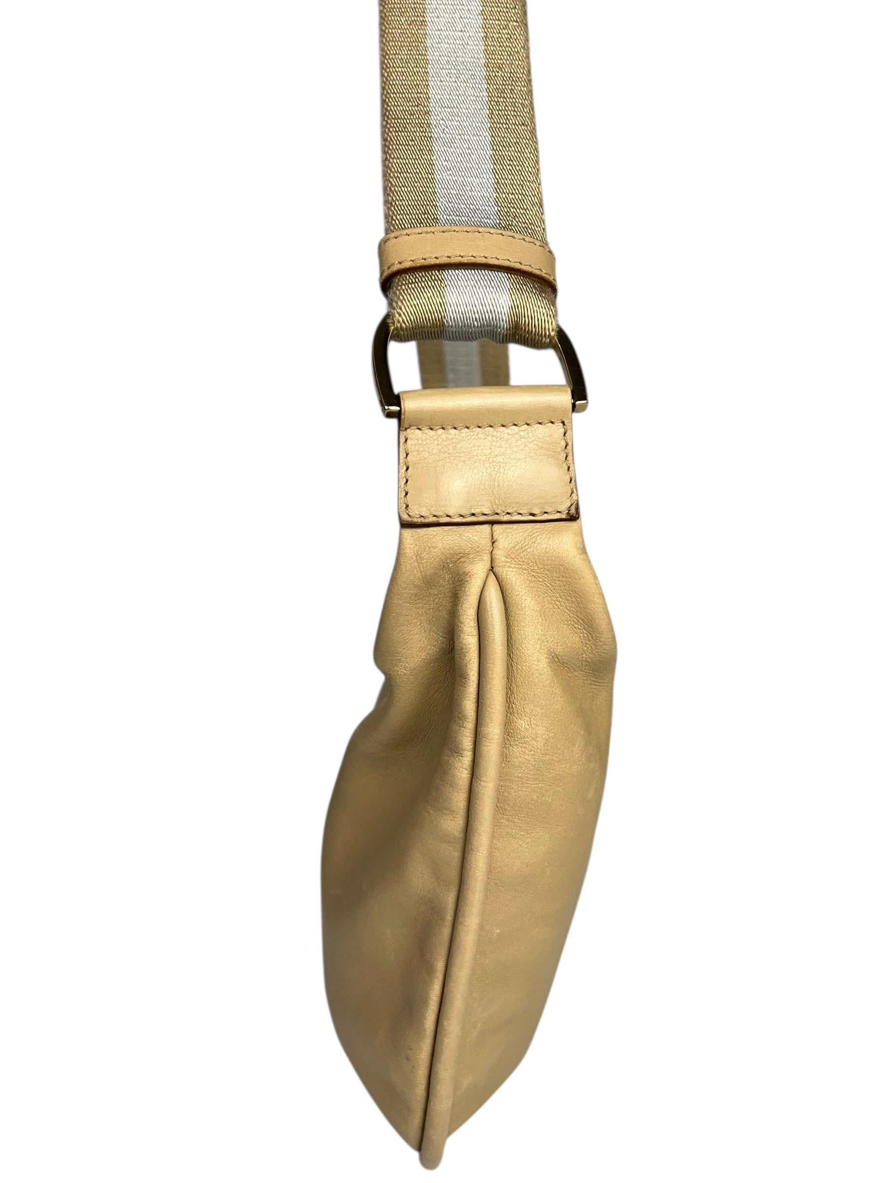 Gucci Beige Leather Vintage Hobo Bag