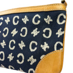 Celine Navy Denim/Leather Trim C Macadam Pochette