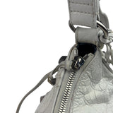 Balenciaga White Lambskin Le Cagole Shoulder Bag
