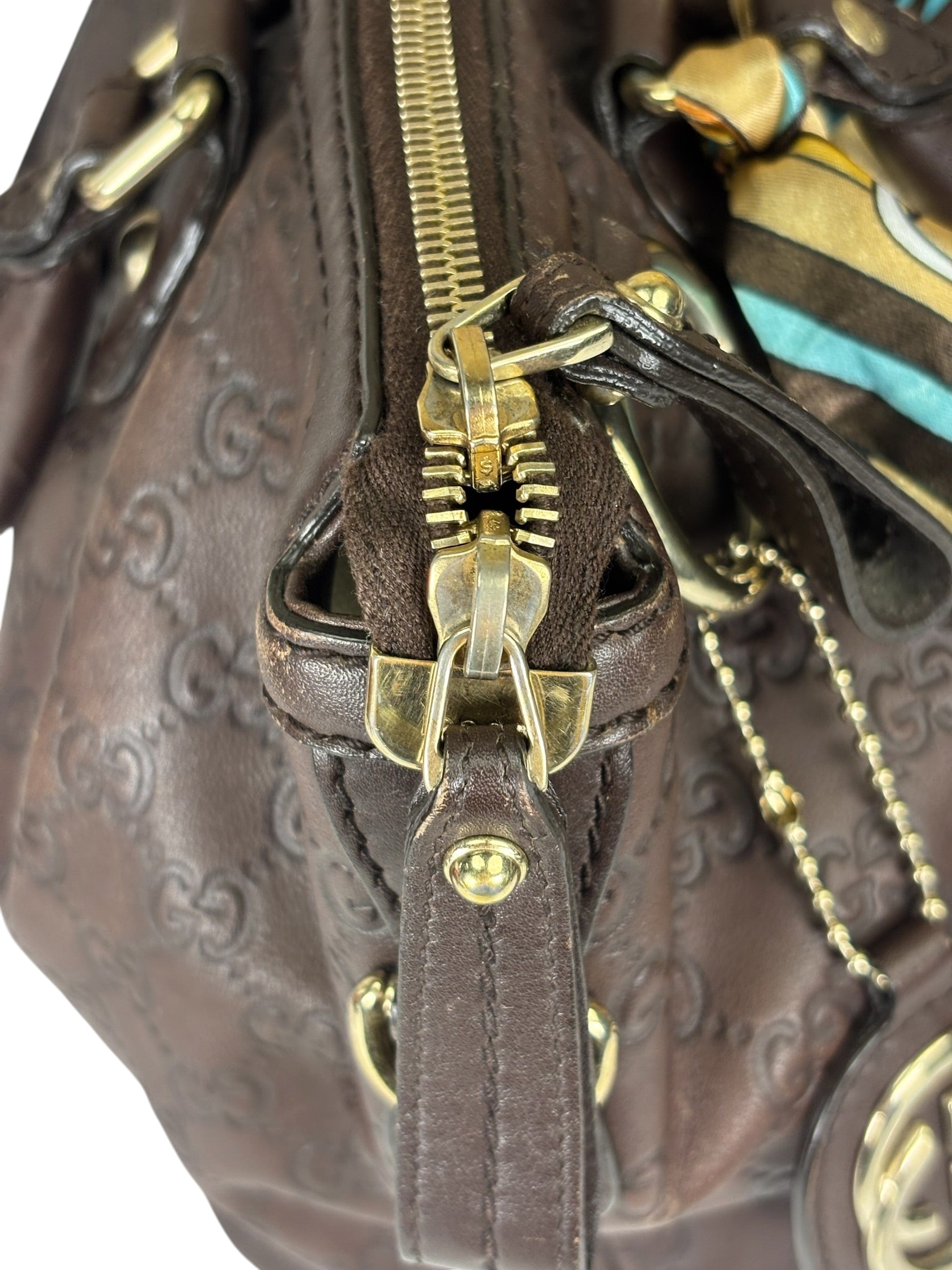 Gucci Brown GG Supreme Shoulder Bag