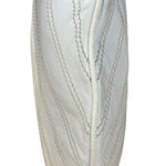 Celine Vintage White Leather Stitch Hobo Shoulder Bag
