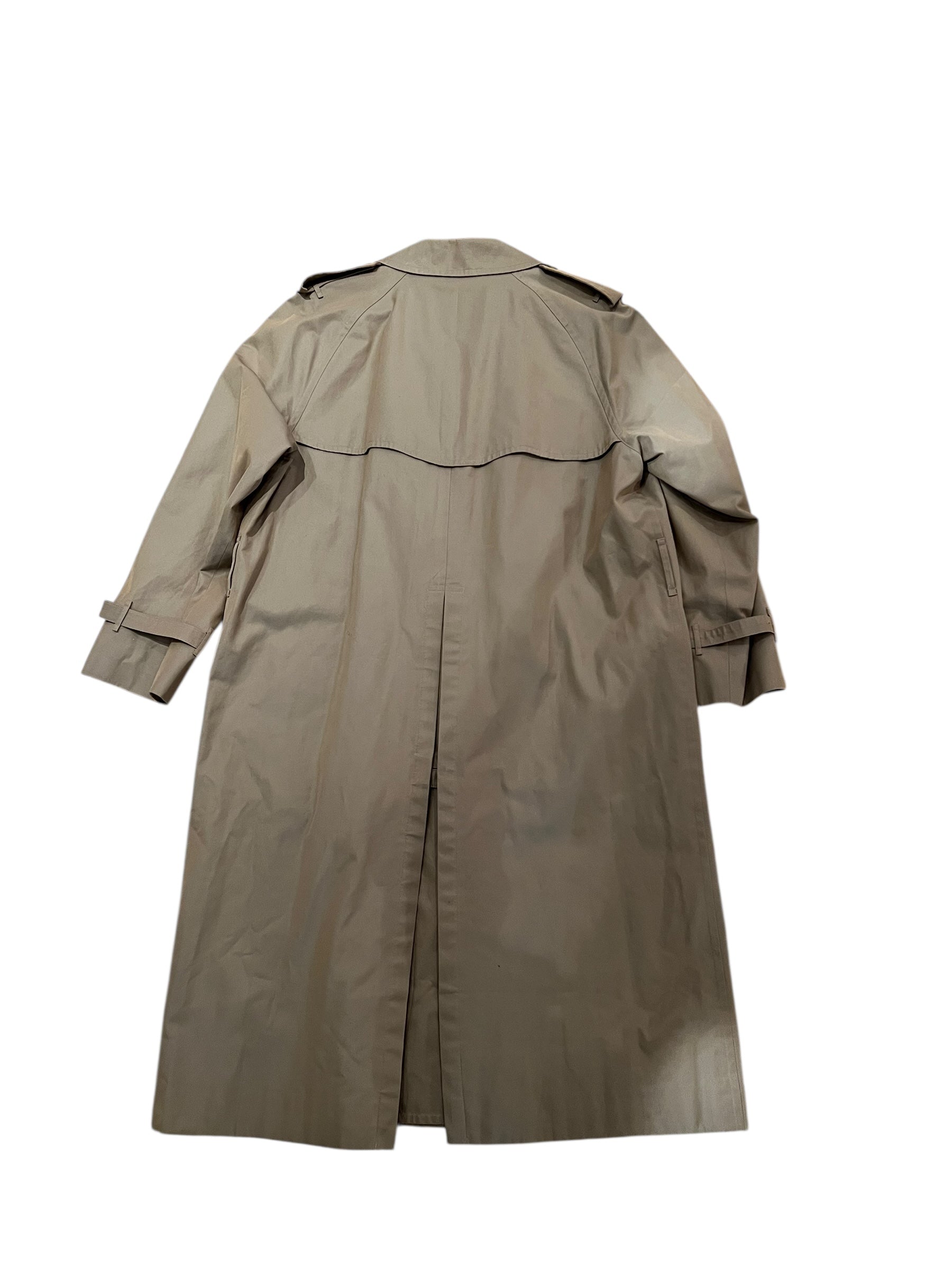 Burberry Long Button-Up Trench Coat