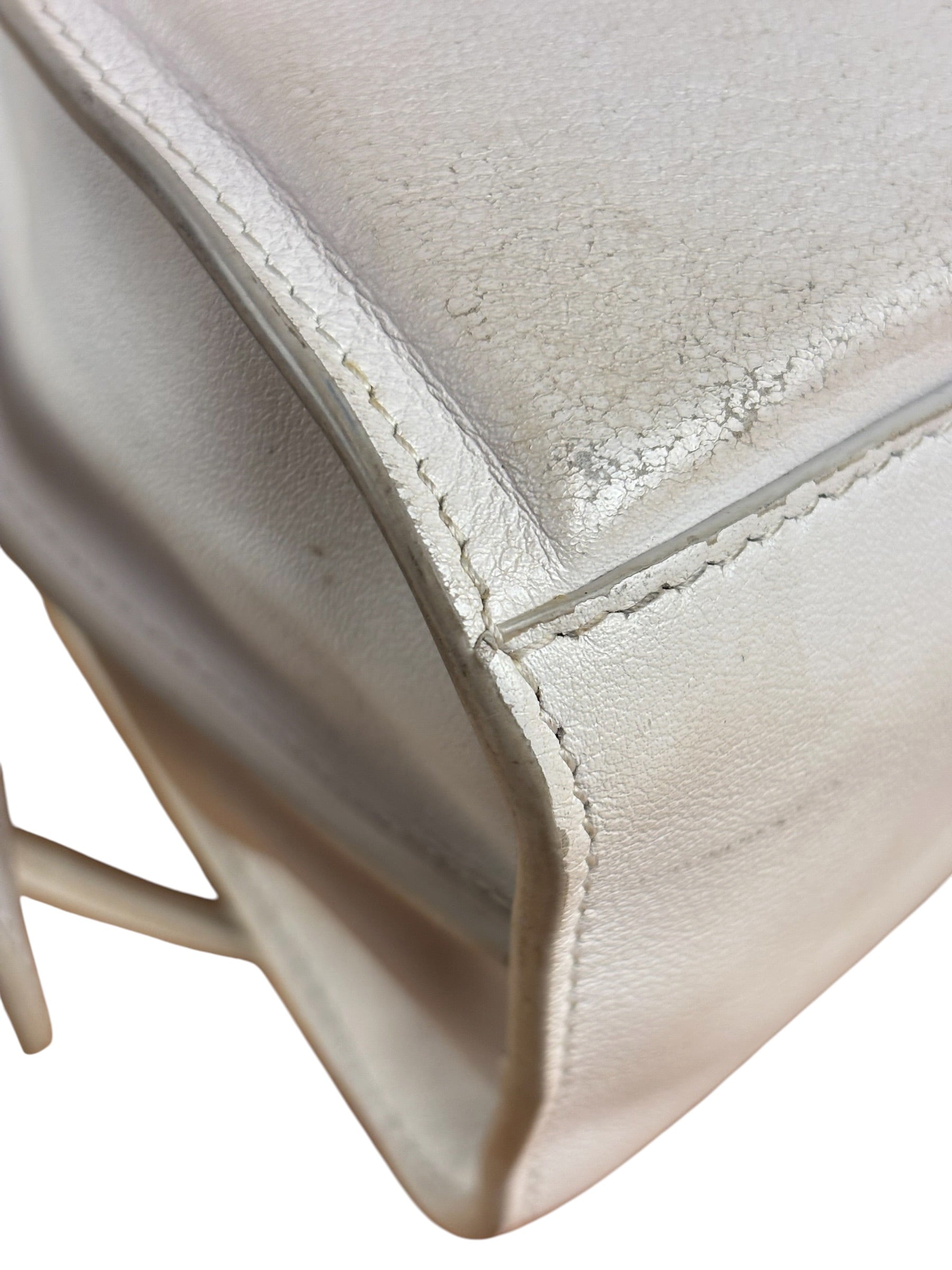 Balenciaga White Leather Neo Classic Le City Two-Way Bag