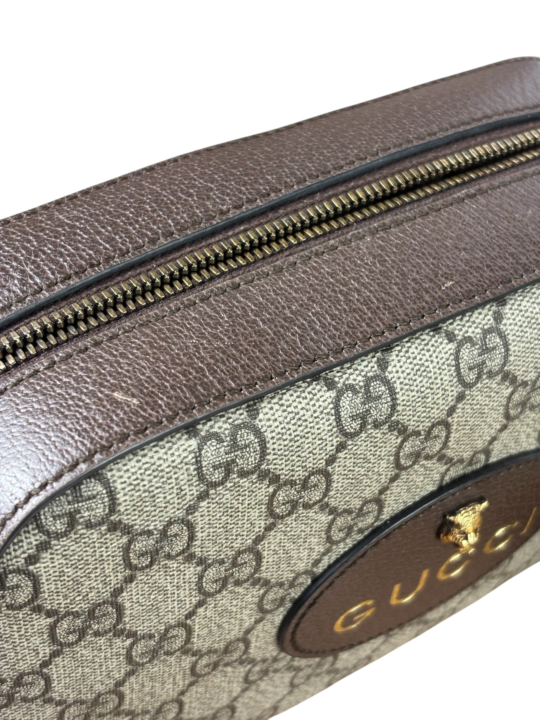 Gucci Vintage Brown GG Neo Crossbody Bag