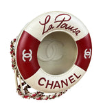 Chanel Limited Edition Lifesaver Round Crossbody Red