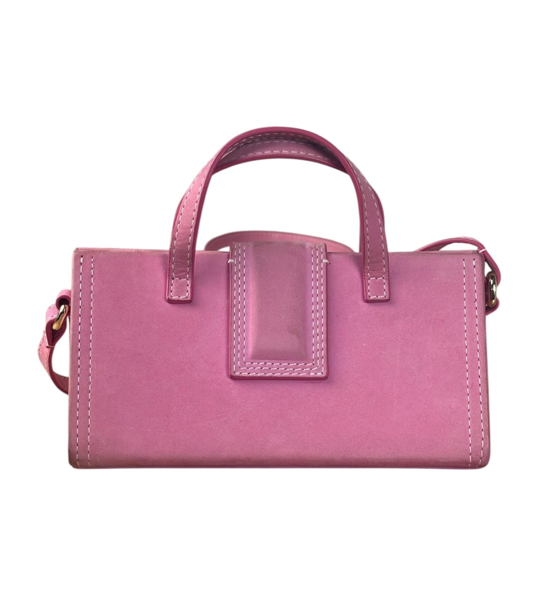 Jacquemus Pink Nubuck Le Porte Hand/Shoulder Bag