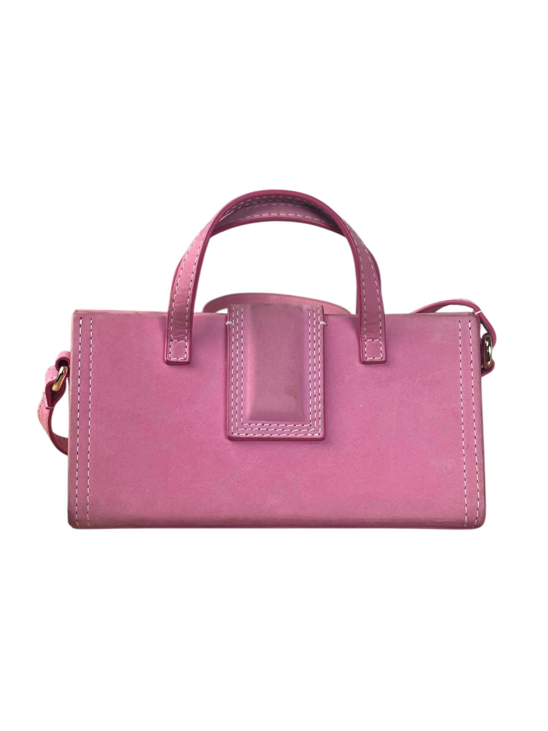 Jacquemus Pink Nubuck Le Porte Hand/Shoulder Bag