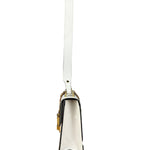 Gucci White Leather Sylvie Chain Shoulder Bag
