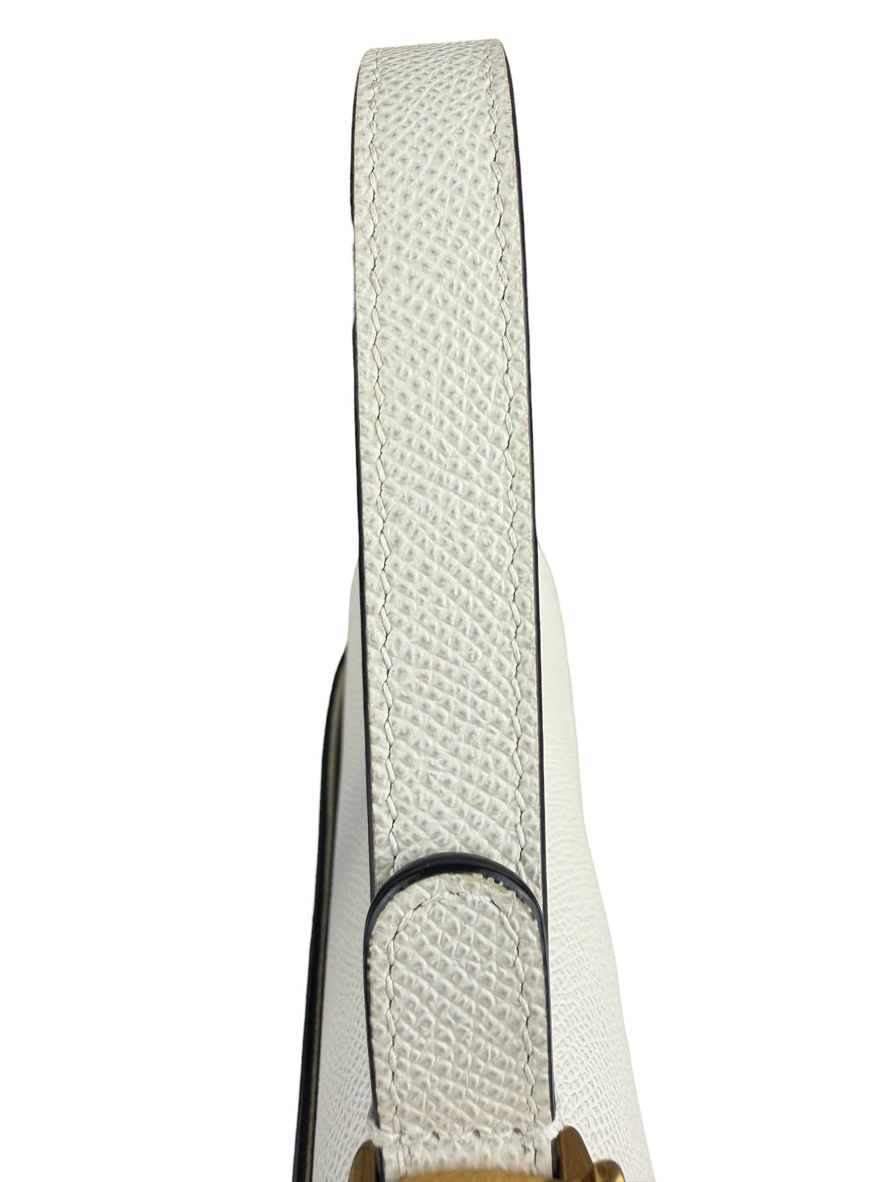 Christian Dior White Leather Saddle Hand Bag