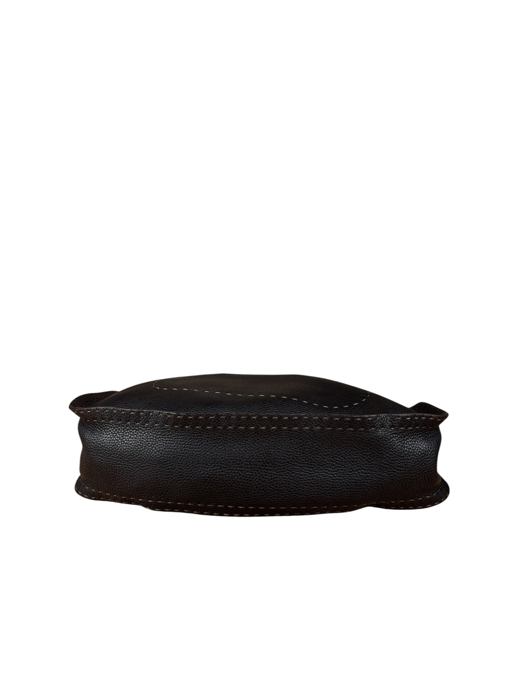 Fendi Brown Selleria Leather Hobo Bag