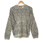 Fendi Vintage Brown FF Checkered Sweater