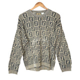 Fendi Vintage Brown FF Checkered Sweater