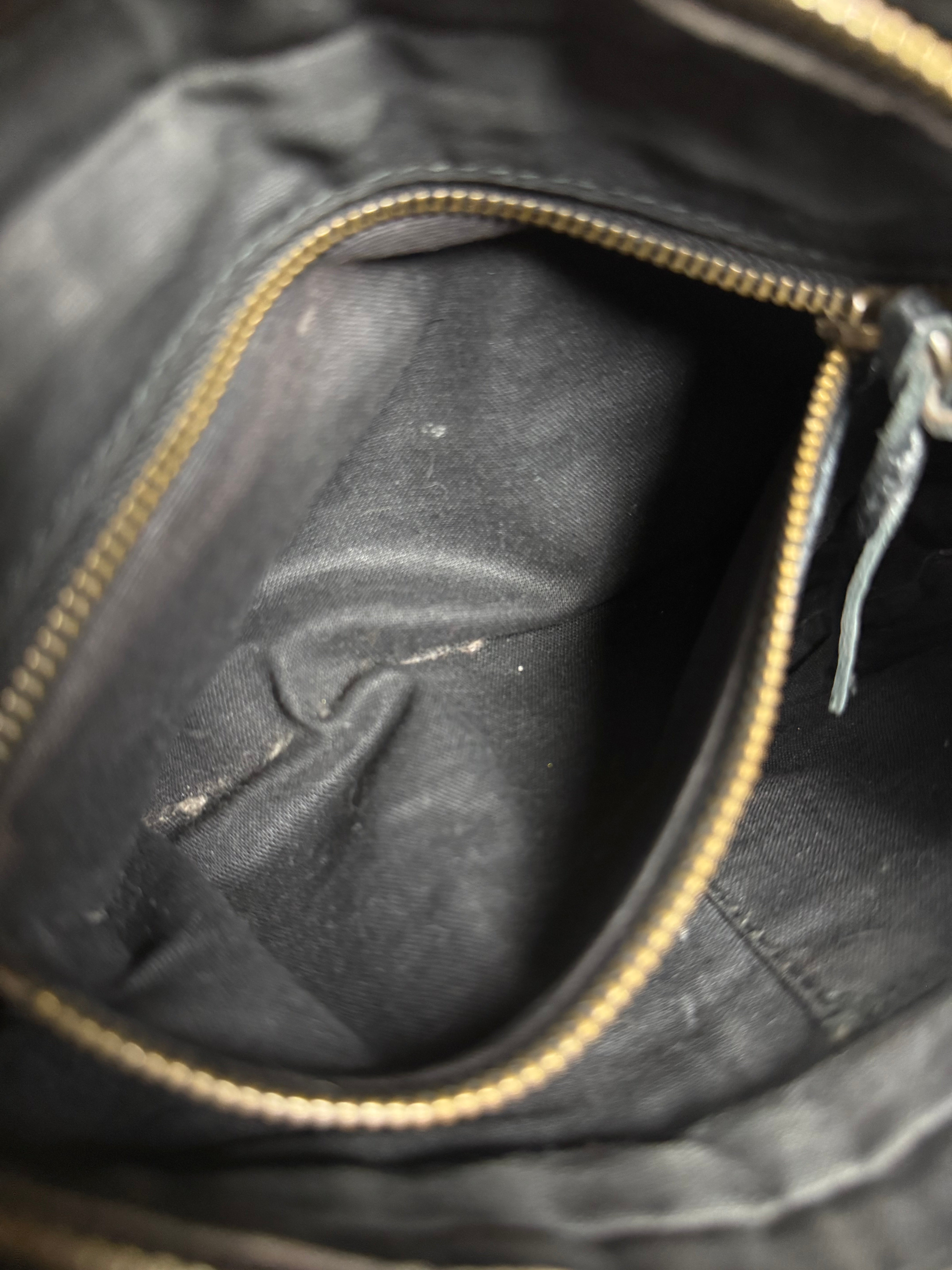 Balenciaga Black Moto Crossbody Bag