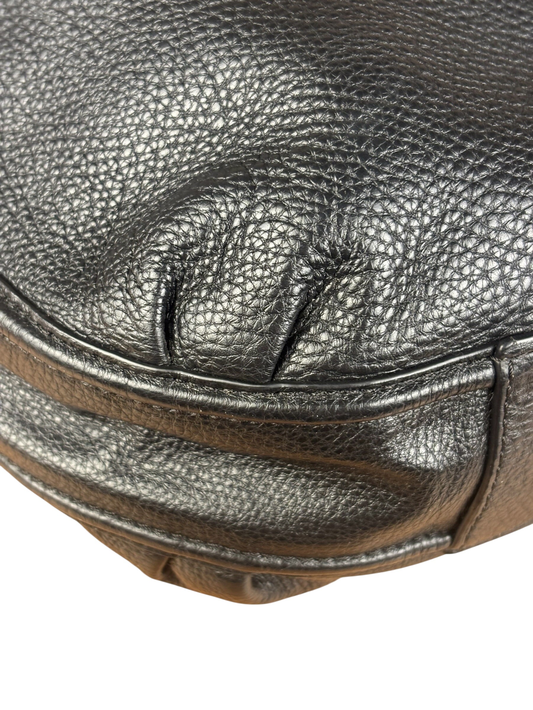 Coach Black Leather Hobo Shoulder Bag