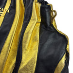 Prada Bicolor Leather Nappa Waves Tote Bag