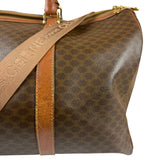 Celine Vintage Macadam Print Boston Bag