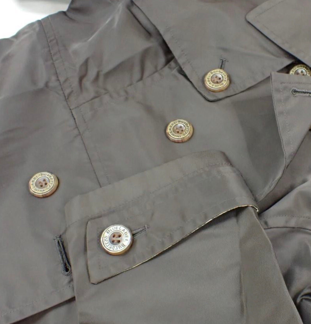 Burberry Vintage Dark Brown Waterproof Trench Coat