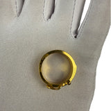 Hermes Gold Belt Buckle Scarf Ring