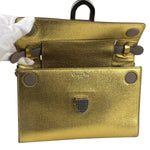 Christian Dior Gold/Metallic Leather Diorever Shoulder Bag