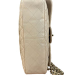 Chanel Beige Clair Jumbo Classic Flap Shoulder Bag 1990