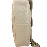Chanel Beige Clair Jumbo Classic Flap Shoulder Bag 1990