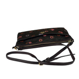 Coach Brown Leather Ranch Floral Crossbody Bag