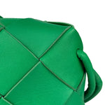 Bottega Veneta Small Green Intrecciato Cassette Camera Bag