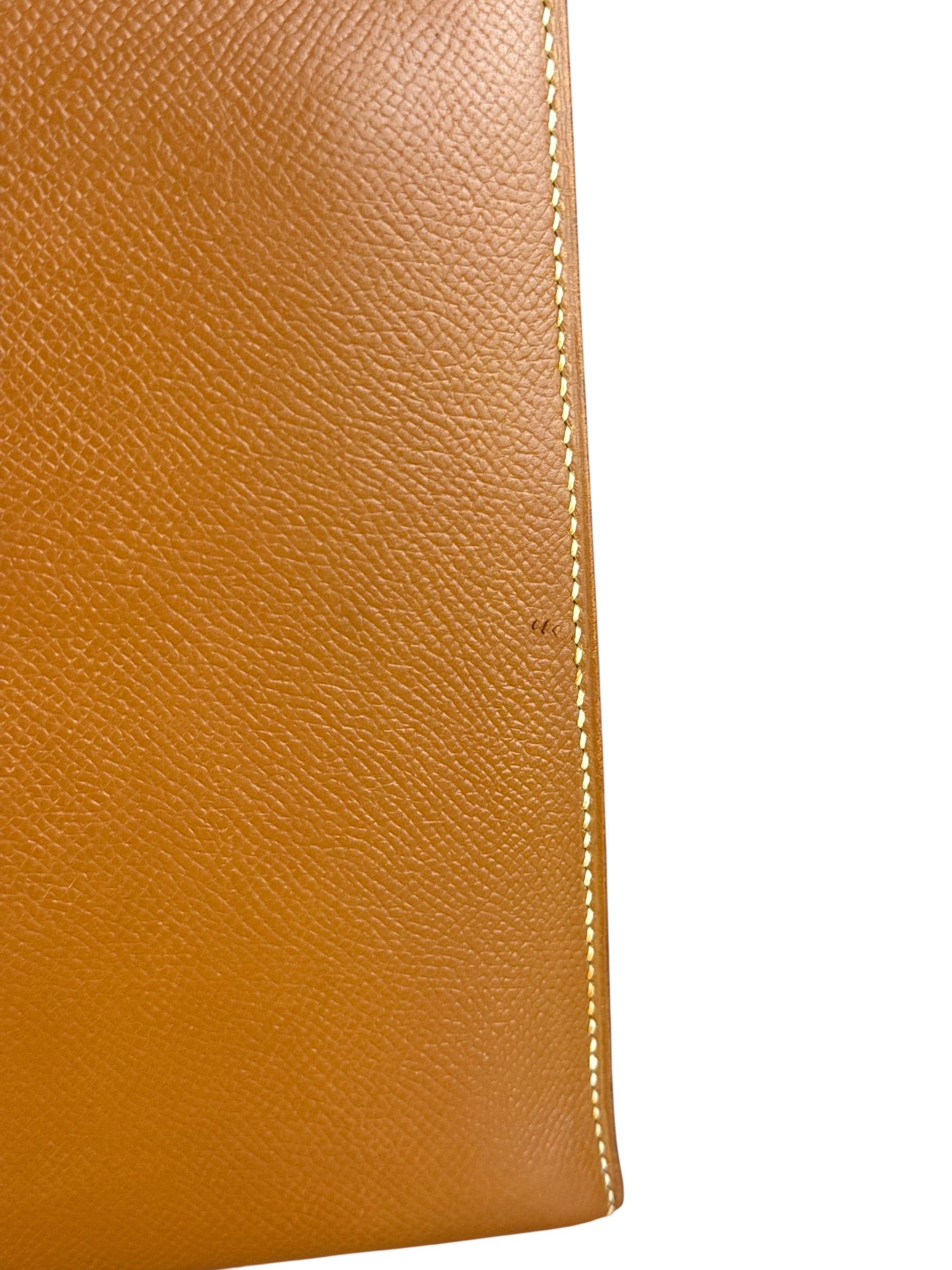 Hermes Kelly 32 Sellier Epsom Gold Handbag 1995
